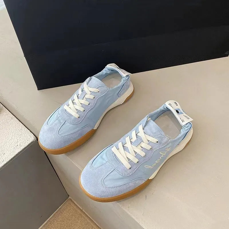 German Training Shoes Tide Ballet Series spring autumn White Soft Sole Breathable Forrest Gump Shoes Women Sports Leisure Canvas