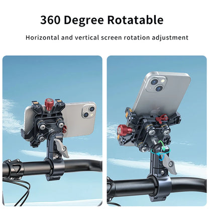 New Universal Motorcycle Phone Holder High-Quality Alloy Shock Absorption Motos Navigation Mount Motorcycle Accessories