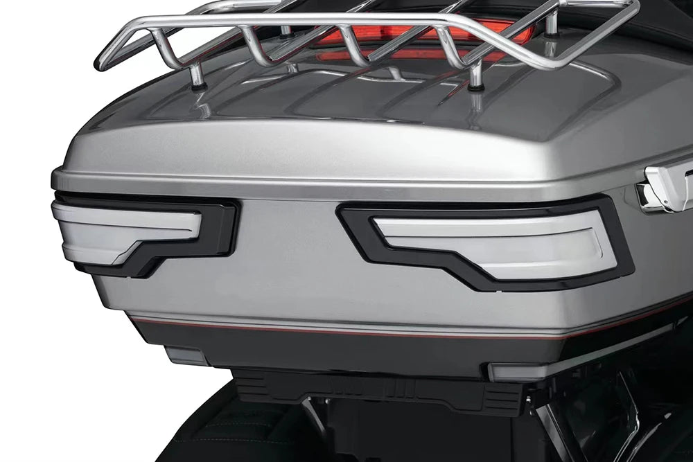 For Harley Touring Road Electra Glide Ultra Classic FLHTCU 2014+UP 2022 Motorcycle LED Tracer Tour-Pak Lights Chrome Rear Lights