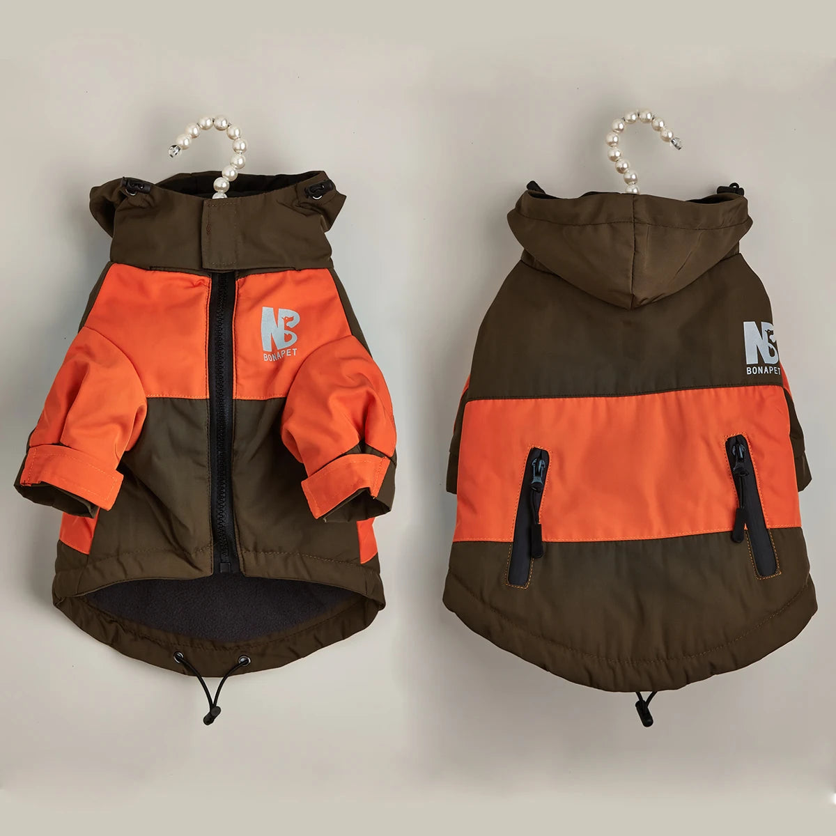 Fashion Winter Dog Jacket Waterproof Pet Raincoat Thick Fleece Warm Large Dogs Clothes Windproof Coat French Bulldog Chihuahua