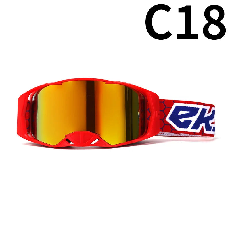 Off-Road Motorcycle Goggles - Windproof, Dustproof Protective Eyewear for Motocross, ATV Riding, Cycling & Outdoor Adventures,