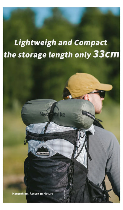 Naturehike Ultra Light Hiking Tent 2 Person Outdoor Camping Pyramid Tent 15D Nylon Waterproof Portable Backpacking Tent with Mat