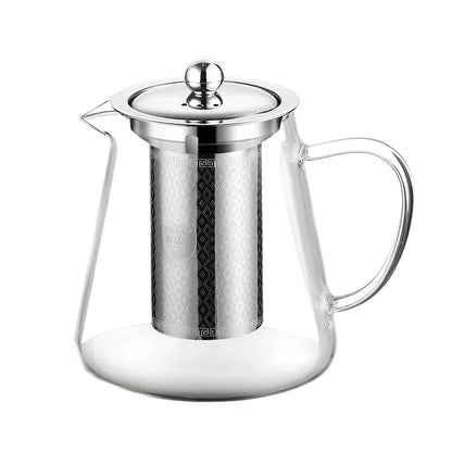 450ml-950ml Heat Resistant Glass Teapot with Stainless Steel Tea Strainer Infuser Flower Kettle Kung Fu Teaware Puer Oolong Pot