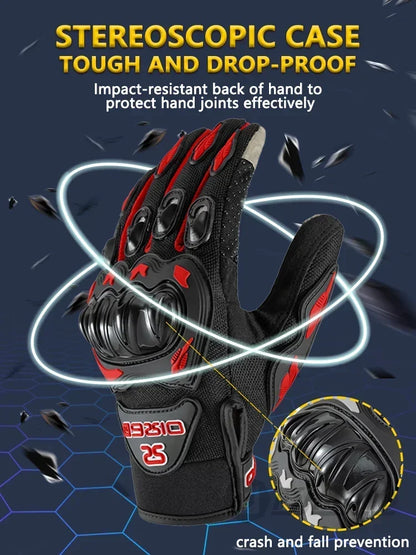 Man's Motorcycle Rider Fabric Gloves for Ktm Man Summer Touchscreen & Motocross Anti-fall Palm Accessories Sports Cycling mitten