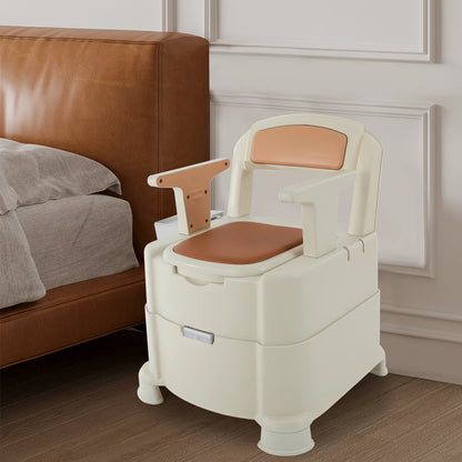 Toilet With Sensor Night Light,Bedside Commode  Bedside Toilet With Maximum Load 200kg, Portable Toilet