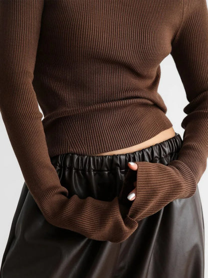 Autumn Women Pu Leather Elastic Waistband Lantern Pants Lady Casual Loose Shiny PU Trousers Trend Fashion Street Long Pants 2025