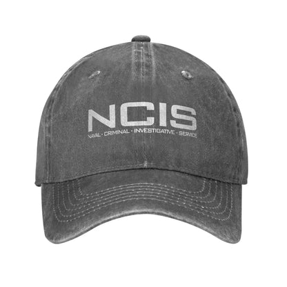 NCIS Naval Criminal Investigative Service Baseball Cap Retro Distressed Washed  Sun Cap Unisex Outdoor Unstructured Soft Hats