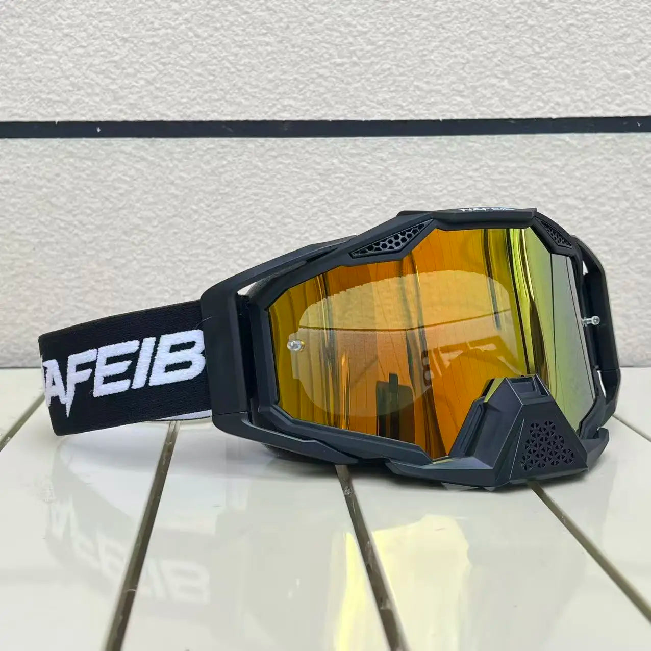 Motorcycle glasses with windproof lens for motocross, dirt bike, ATV, ski, sunglasses & outdoor cycling