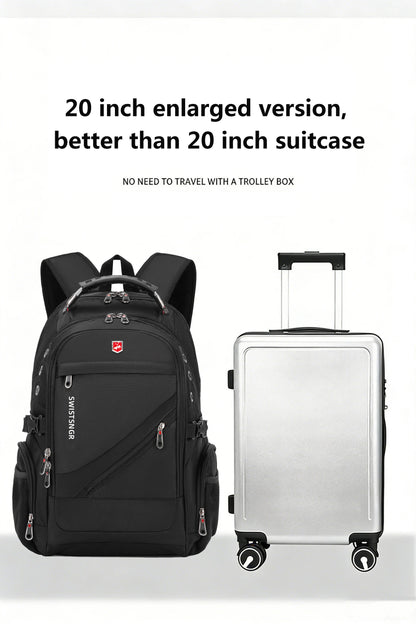 2026 Waterproof 17/20 Inch Laptop Backpack Men Airplane Travel Everyday Backpacks Women Oxford Rucksack Male School Bag Mochila