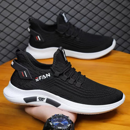 New White Men's Sneakers High Quality Shoes For Men Mesh Breathable Summer Casual Walking Sneaker Tenis Zapatillas Hombre