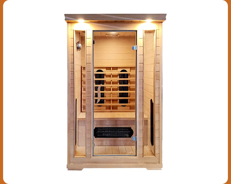 Customization High Quality Home Family Sauna Room Solid Wood Electric Steam Control Panel Optional Customization for 2 People