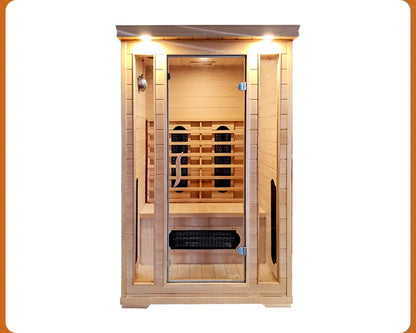 Customization High Quality Home Family Sauna Room Solid Wood Electric Steam Control Panel Optional Customization for 2 People