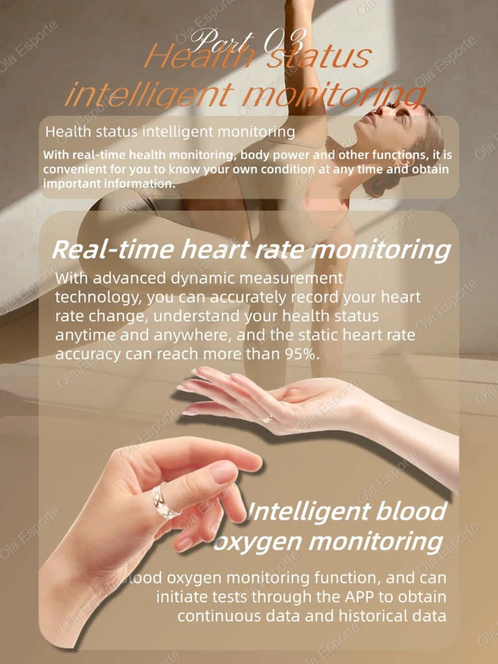 2025 New Women Gold Smart Ring Health HRV Monitor Heart Rate Sleep Monitor 10ATM Deep Waterproof Remote control Smart Ring Gifts
