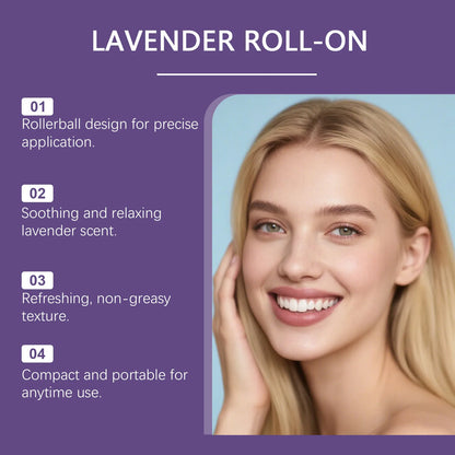 Lavender Body Fragrance Essential Oil Relaxing Mood Improve Anxiety Soothing Skin Lasting Fragrance Portable Body Care Essence