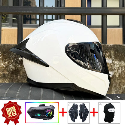LVS motorcycle helmet men's and women's full face helmet double lens racing helmet DOT certification casco moto