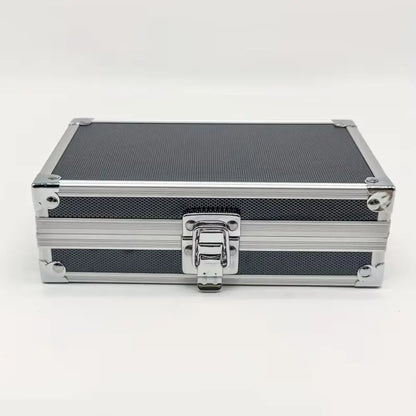 Shockproof Aluminum Alloy Tool Box Impact Resistant Wear Resistant Portable Tool Case Large Capacity Handheld Safety Briefcase