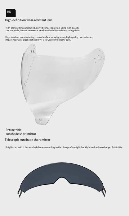 Motorcycle helmet men and women motorcycle double lens anti-fog full helmet cruise pedal four seasons universal helmet DOT certi