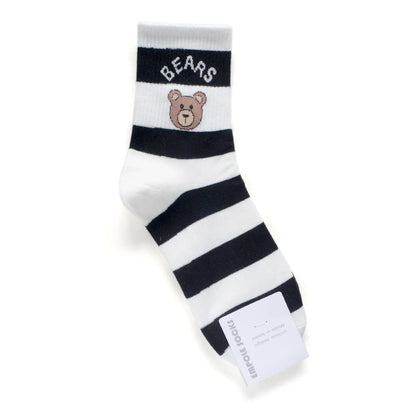 New Good Quality Cartoon Elegant Lady Bear Women's Cute Socks Cotton Harajuku Style Woman Novelty Breathable Sox Christmas Gifts