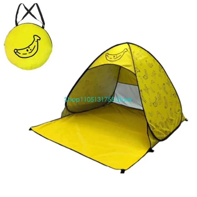 K0EF Outdoor Automatic Quick Open Camping Tent Outdoor Quick Setup Tent with Carring Bag Enduring 2-3 Persons Beach Tent