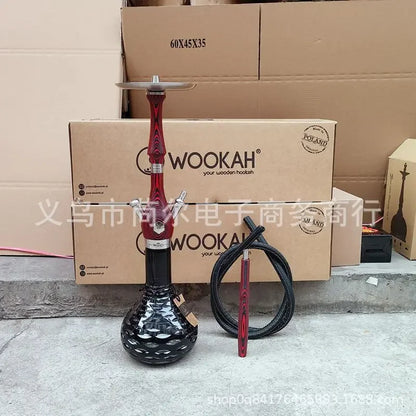 Mr Wood Hookah Shisha Set Wooden Material Hookah Arabian 1 Single-tube Premium Hookah