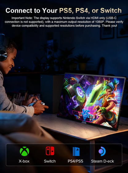 UPERFECT UColor O2 Pure 15.6 Inch 4K Portable Monitor 3456*2160P 100%DCI-P3 500Nits Office Display for PC Laptop Phone XBox PS5