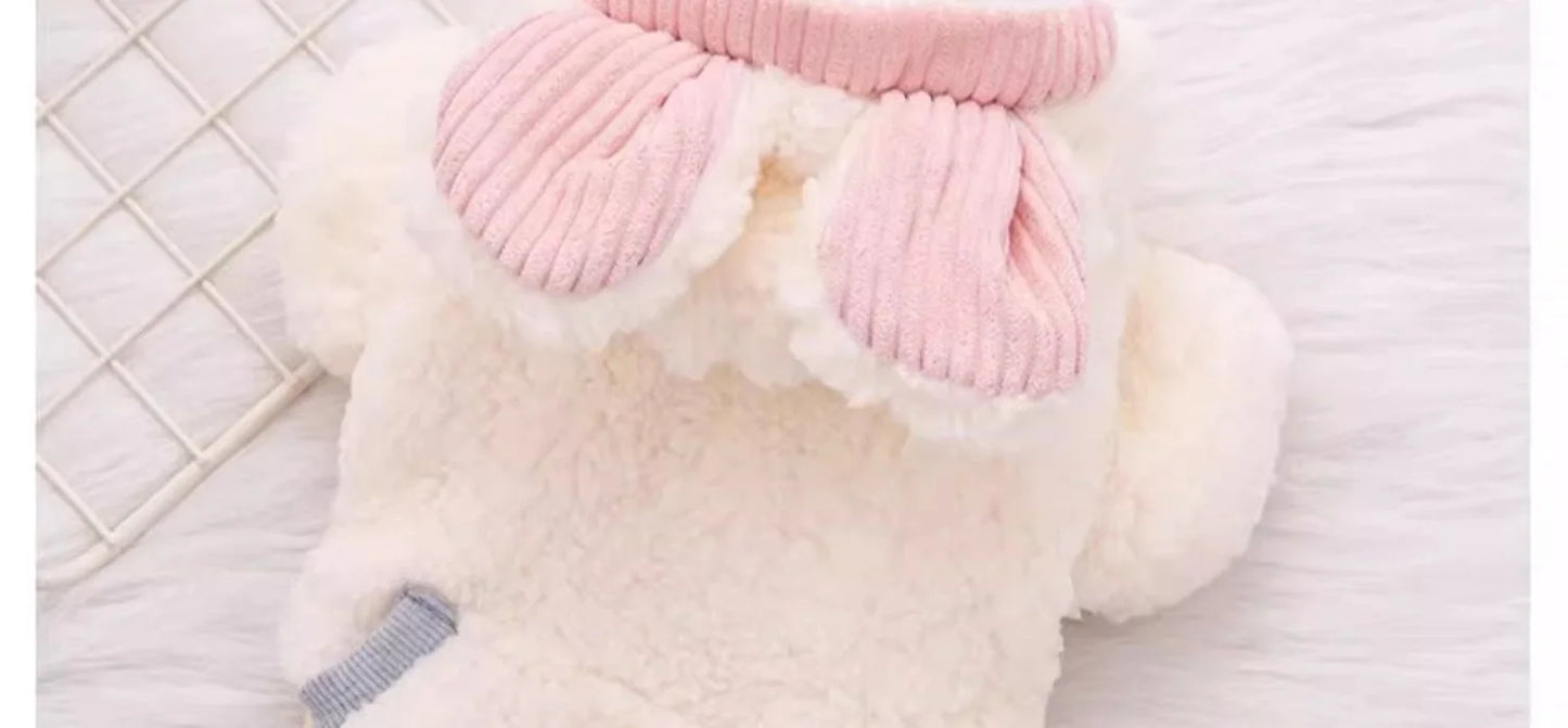 Thickened Fluffy Cotton Coat For Kittens Autumn Winter Clothes British Short Hair Doll Puppy Anti Shedding Warm Cat Jacket
