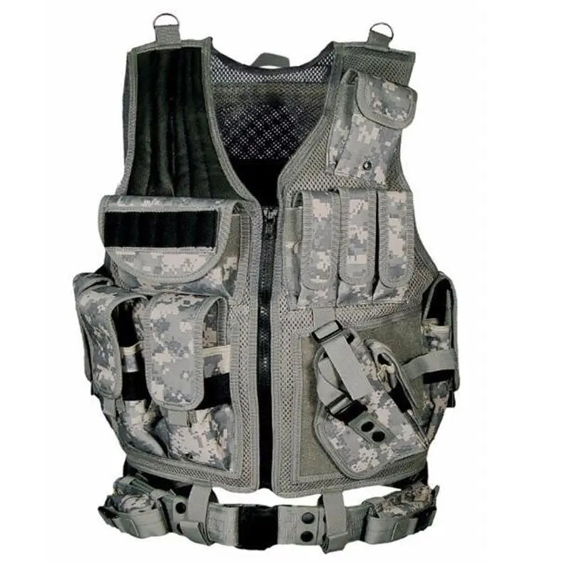 Multi-Pocket Swat Army Tactical Vest Jungle Combat Body Armor Vests Security Hunting Outdoor CS Game Airsoft Training Jacket