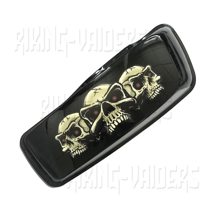 Motorcycle Outer Fairing Decals Red Eyes Skulls Decal Sticker For Electra Glide Street Glide Ultra Classic & Trike models 96-13