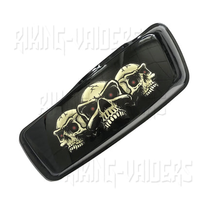 Motorcycle Outer Fairing Decals Red Eyes Skulls Decal Sticker For Electra Glide Street Glide Ultra Classic & Trike models 96-13