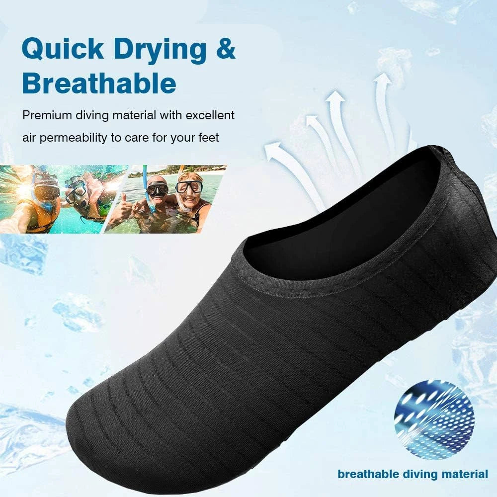 1Pair Mens Womens Water Shoes Barefoot Beach Pool Shoes Quick-Dry Aqua Yoga Socks for Surf Swim Water Sports
