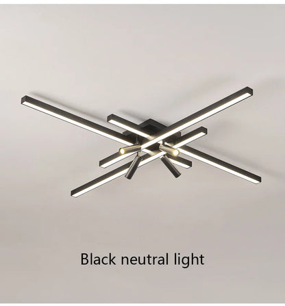 Modern Minimalist Living Room Ceiling Lights Bedroom Long Line lamps LED Chandelier Hall Bedroom Indoor Lighting Decoration