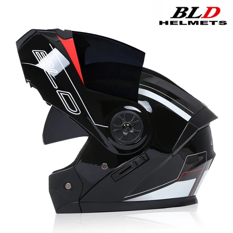 DOT Approved Personalised Flip Up Motorcycle Helmet For Men Women Safety Downhill Motocross Racing Modular Full Face Casco Moto