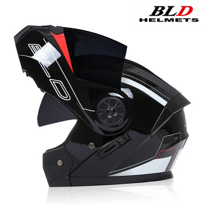 DOT Approved Personalised Flip Up Motorcycle Helmet For Men Women Safety Downhill Motocross Racing Modular Full Face Casco Moto