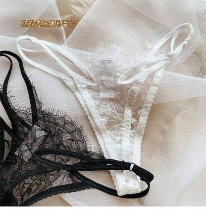 Women Lace Push Up Bra Wireless Thin Cotton Underwire Shaping Bras Anti Sagging Bralette 2 Piece Panty Set Sexy Lingerie S-XL