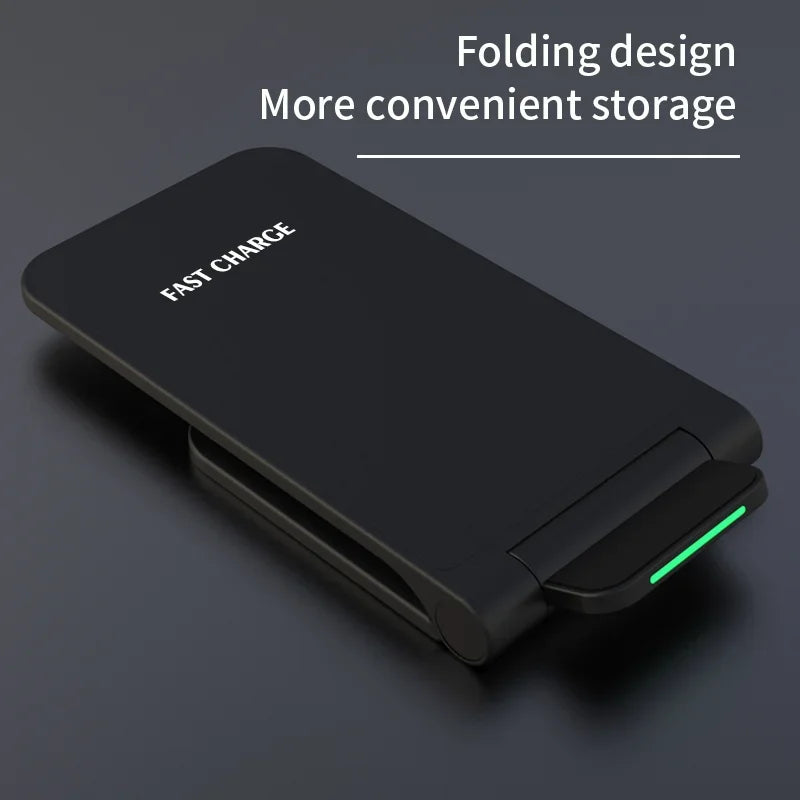 65W Wireless Charger Stand Pad For iPhone 15 14 13 12 11 Pro X XS Max XR 8 Samsung Xiaomi Induction Fast Charging Dock Station