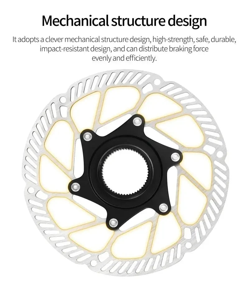 IIIPRO Bike Brake Floating Rotor 140/160/180/203mm Center Lock Brake Disc Ultralight High Strength abstract heat Disc Bike Part