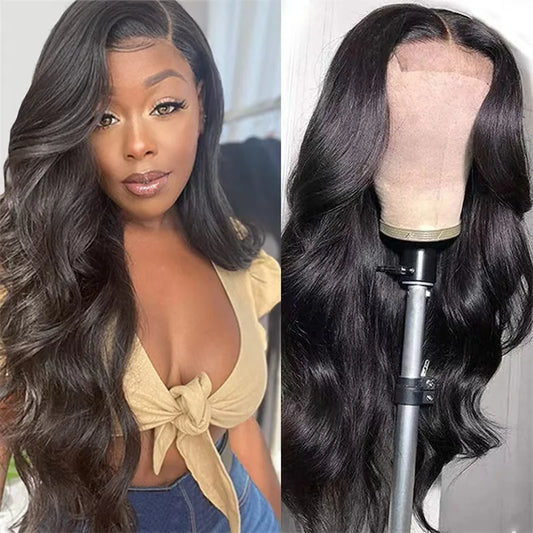 Front Body Wave Lace Wigs Human Hair Pre Pinched Human Hair Lace Closure Glueless Wigs Brazilian Human Hair Wigs For Black Women