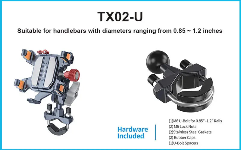New Universal Motorcycle Phone Holder High-Quality Alloy Shock Absorption Motos Navigation Mount Motorcycle Accessories