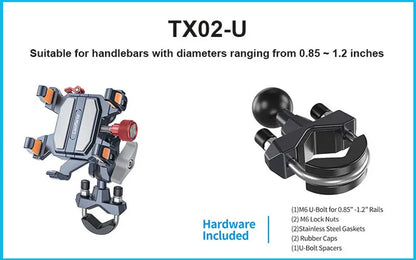 New Universal Motorcycle Phone Holder High-Quality Alloy Shock Absorption Motos Navigation Mount Motorcycle Accessories
