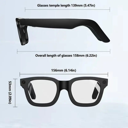E02C Smart Glasses HD Photo Video Record OpenAI Real-time Translation Touch Photochromic Lenses Bluetooth Call Music Glasses
