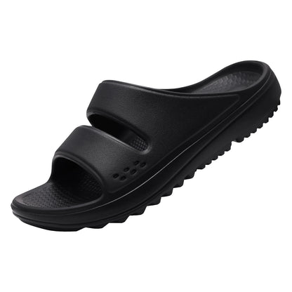 Kidmi Women Flat Sandals Women Slippers Outdoor Non-slip House Slippers Unisex Beach Slides Orthopedic Breath Soft Slippers