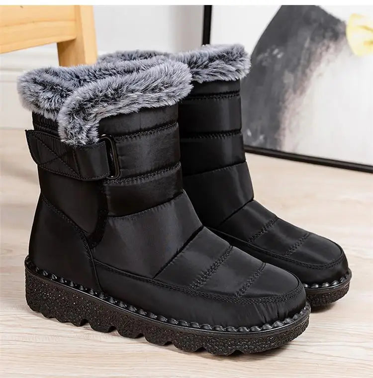 Snow Women's Boots Platform Women Booties Waterproof Shoes Women 2025 Trend Ankle Boots Soft Botas Mujer Women's Winter Boots