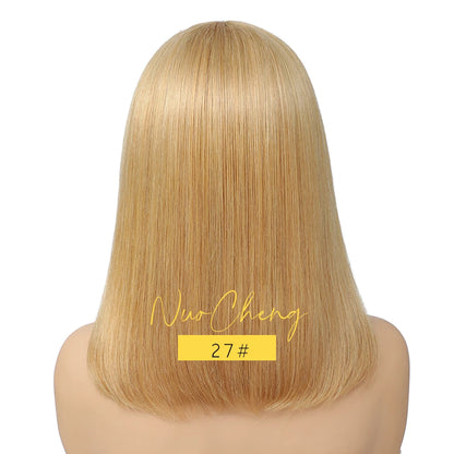 Bob Wig Human Hair 13X4 HD Lace Frontal Short Straight Lace Front Bob Wigs for Black Women Human Hair Wine Red 99J Burgundy