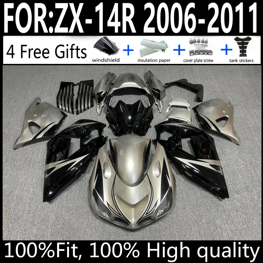 Kawasaki ZX-14R 06 07 08 09 10 11 ZX14R 2006-2011 Motorcycle Fairings Kit ABS Plastic Body Work Cowling Set Full Body