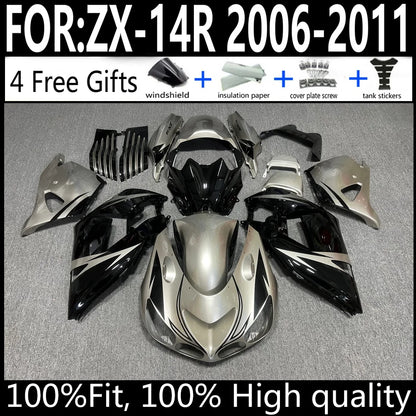Kawasaki ZX-14R 06 07 08 09 10 11 ZX14R 2006-2011 Motorcycle Fairings Kit ABS Plastic Body Work Cowling Set Full Body