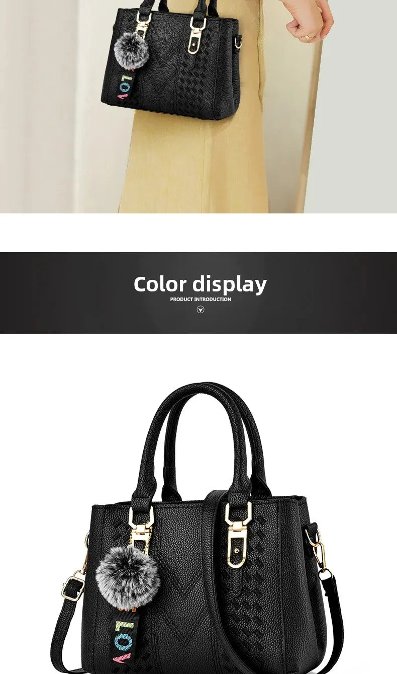 Fashionable Embroidered Large Capacity Women's Handbag Hot Sale Of The Season New Korean Style Handbag Shoulder Bag Tassel Penda