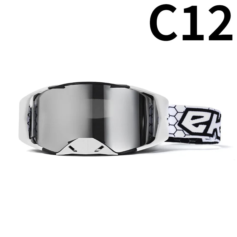 Off-Road Motorcycle Goggles - Windproof, Dustproof Protective Eyewear for Motocross, ATV Riding, Cycling & Outdoor Adventures,