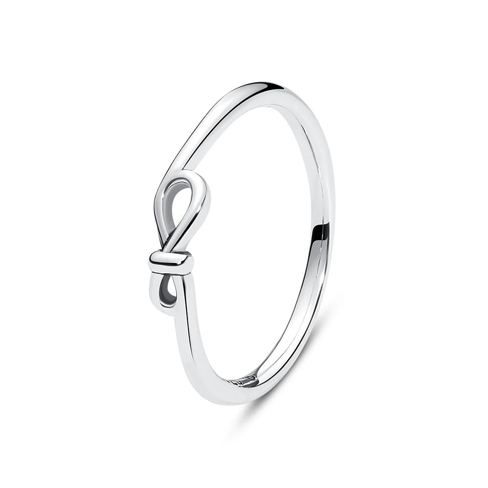 Original 925 Sterling Silver Ring Love Heart Pave CZ Crystal Stackable Rings For Women Wedding Engagement Birthday Gift Jewelry