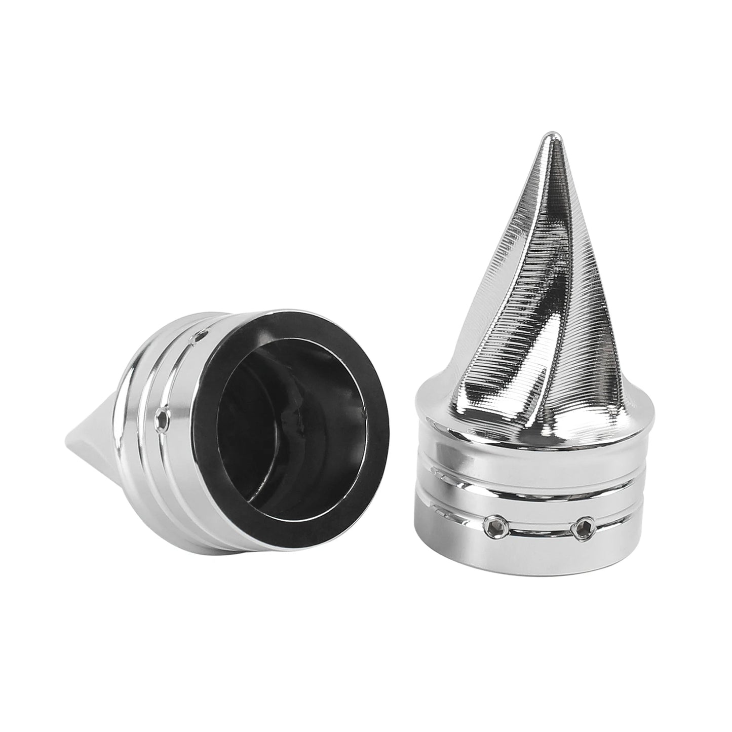 Motorcycle Front Twisted Axle Nut Covers Spike Axle Caps Fit For Harley Touring Sportster Dyna Street Glide Road King Road Glide