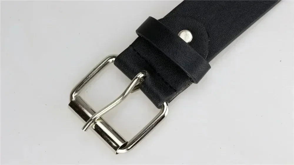 2025 New Square Bead Rivet Belt Metal Pyramid Belt Men and Women Punk Hardware Jeans Belt Y2K Belt Designer Belt Women's Belts